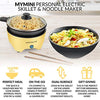 MyMini Personal Electric Skillet & Rapid Noodle Maker, Yellow