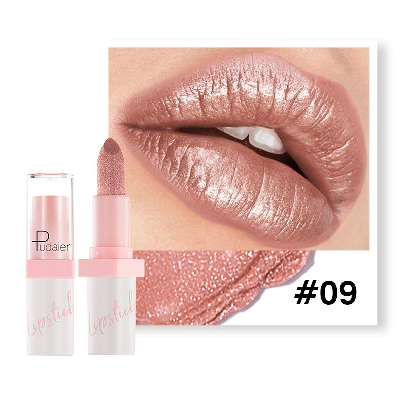 Metal Pearlescent Lipstick Lip Lacquer