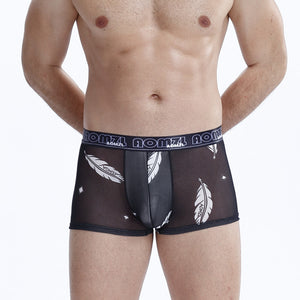 Comfortable Breathable Camouflage Mid-waist Boxer Men's Ice Silk Underwear