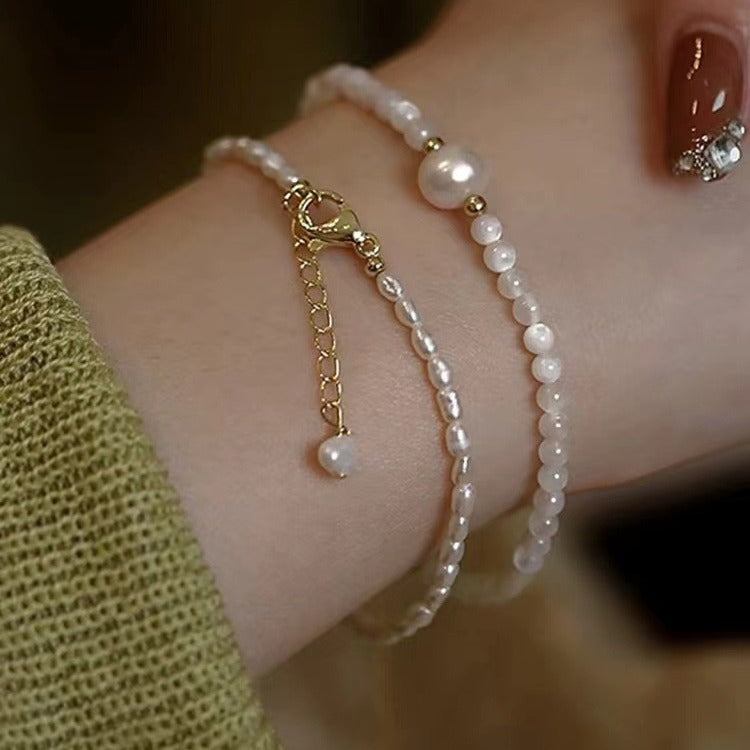 Shell Beads Freshwater Pearl Niche Hand Accessory Bracelet Necklace