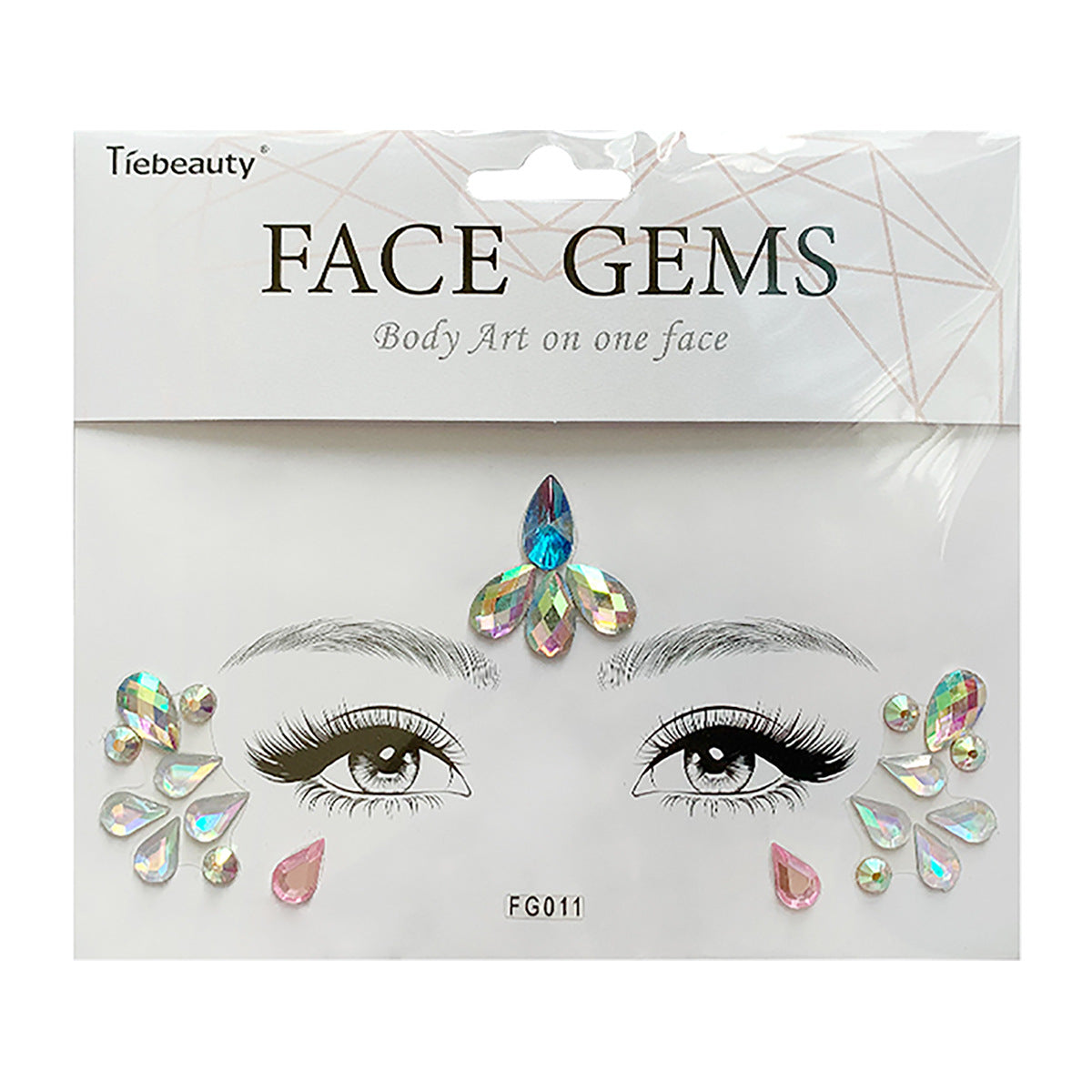 Face Rhinestone Tattoo Creative Forehead Sticker