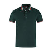 Slim Fit Flat Knit Sleeve Casual Short Sleeve Polo Shirt