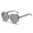 Fashionable All-match Peach Heart Sunglasses For Women
