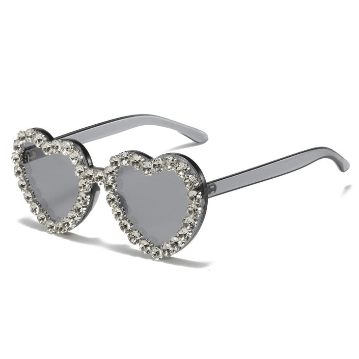 Fashionable All-match Peach Heart Sunglasses For Women