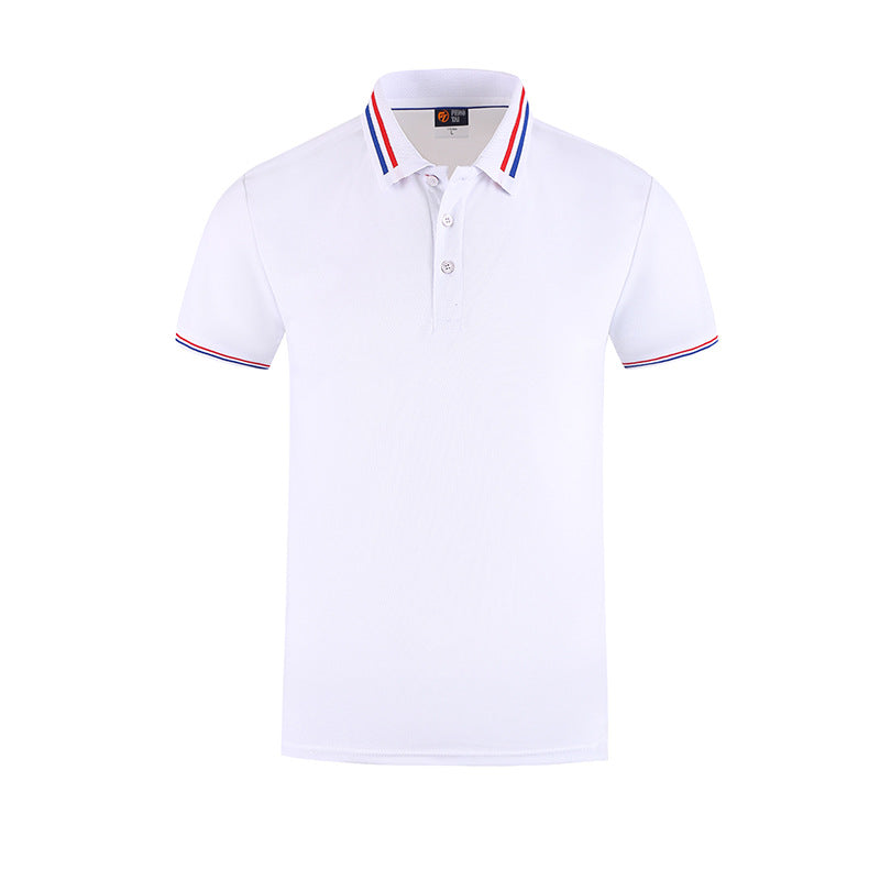 Slim Fit Flat Knit Sleeve Casual Short Sleeve Polo Shirt