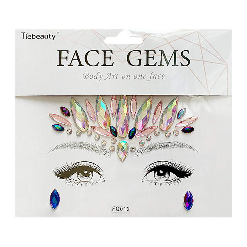 Face Rhinestone Tattoo Creative Forehead Sticker