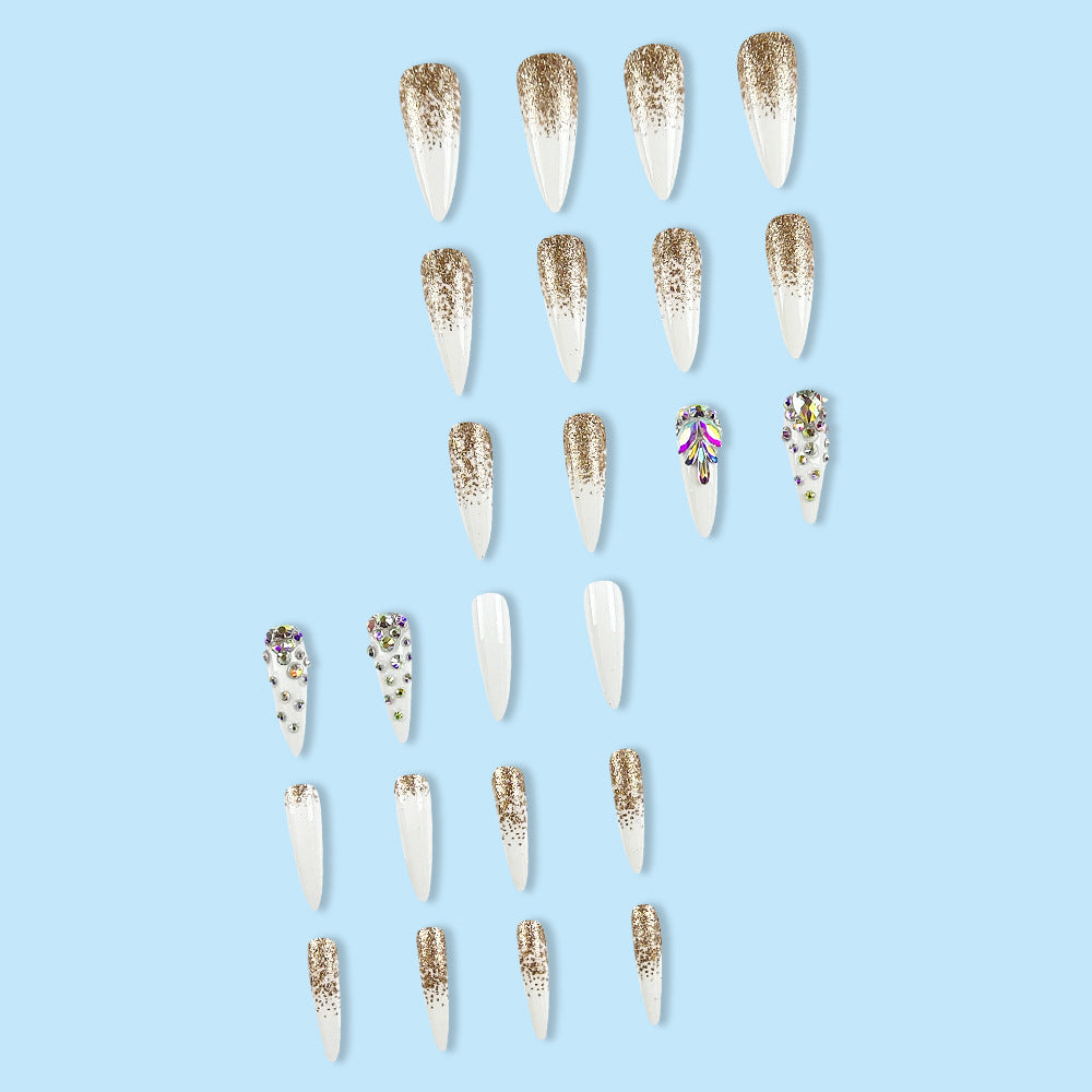 Wear Nail Light Luxury Aurora Diamond