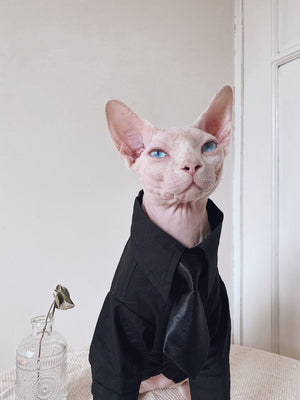 Hairless Cat Clothes Sphinx Cat German Suit Shirt Outfit