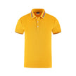 Slim Fit Flat Knit Sleeve Casual Short Sleeve Polo Shirt