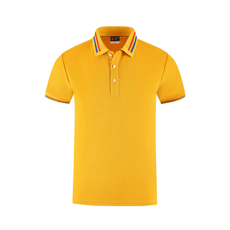 Slim Fit Flat Knit Sleeve Casual Short Sleeve Polo Shirt