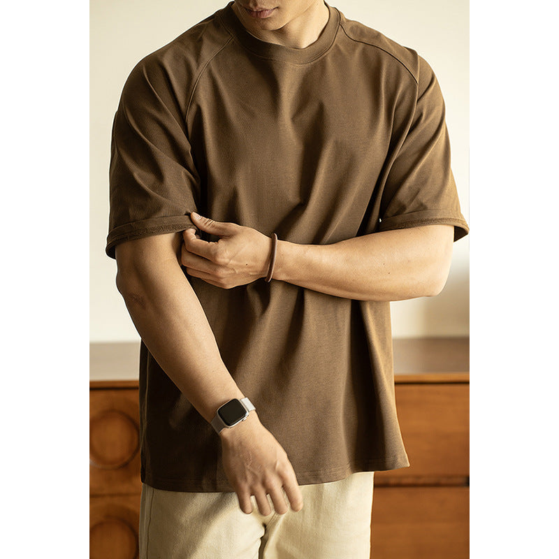 Antibacterial Sun Protection Raglan Sleeve Profile Loose T-shirt Men