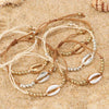 Personalized Creative Alloy Shell Hawaiian Style Casual Bracelet Shell Woven Bracelet