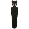 Backless Gauzy Stitching Tube Top Dress Women