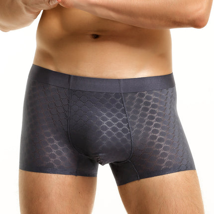 Fashion Personality Ice Silk Underwear Men's Boxers
