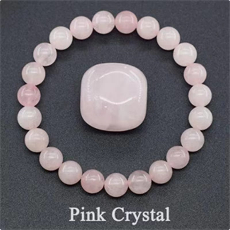Rose Stone Agate Mixed Colorful Beads Bracelet