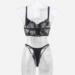 Glossy Mesh Hollow French Underwear Women