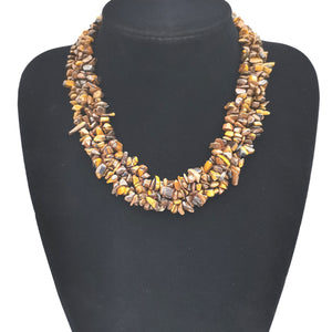 Vintage Court Style Gravel Necklace