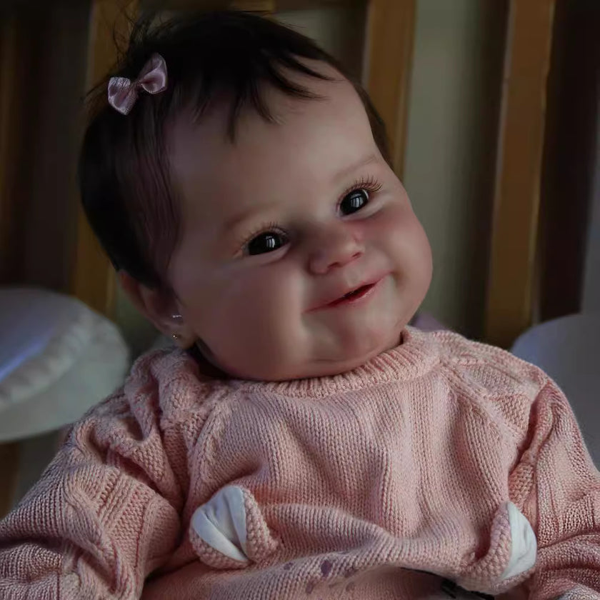 Reborn Doll Full Glue Can Take A Bath High Color Implanted Hair Can Take A Bath