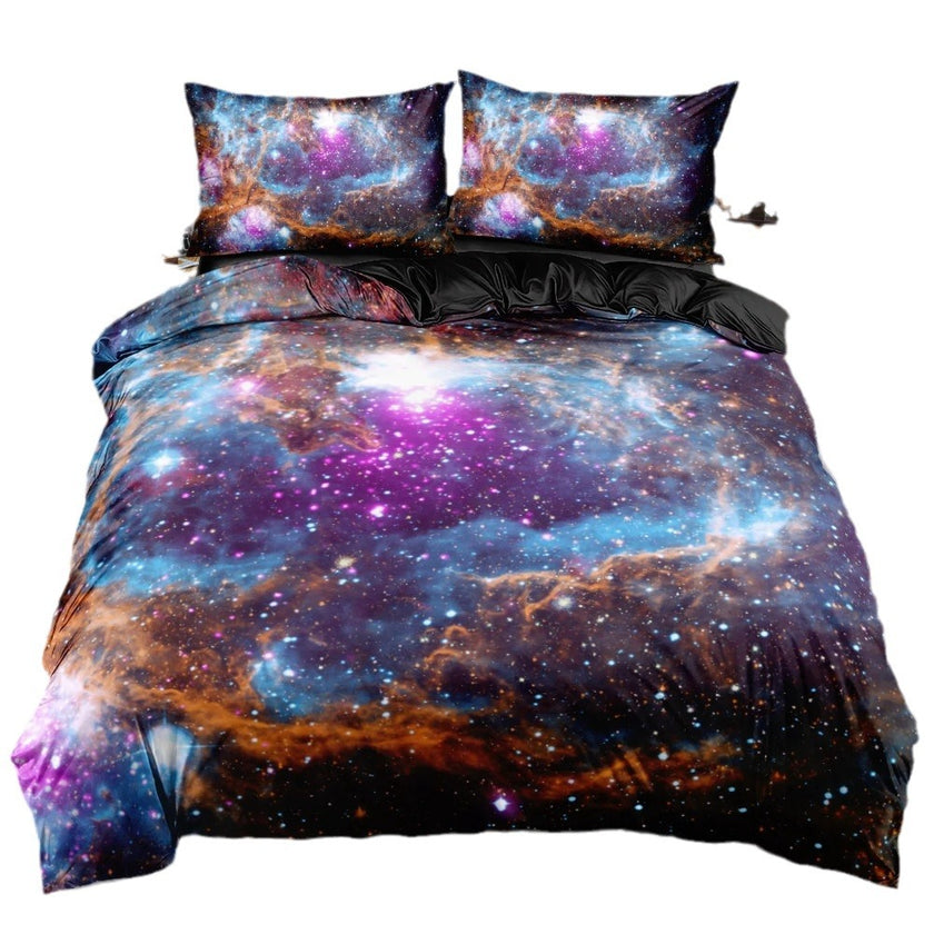 Bedding Suit Starry Sky Down Quilt Cover Three-piece Set