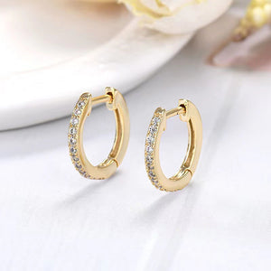 Single Row Rhinestone Earrings Female All-matching Graceful