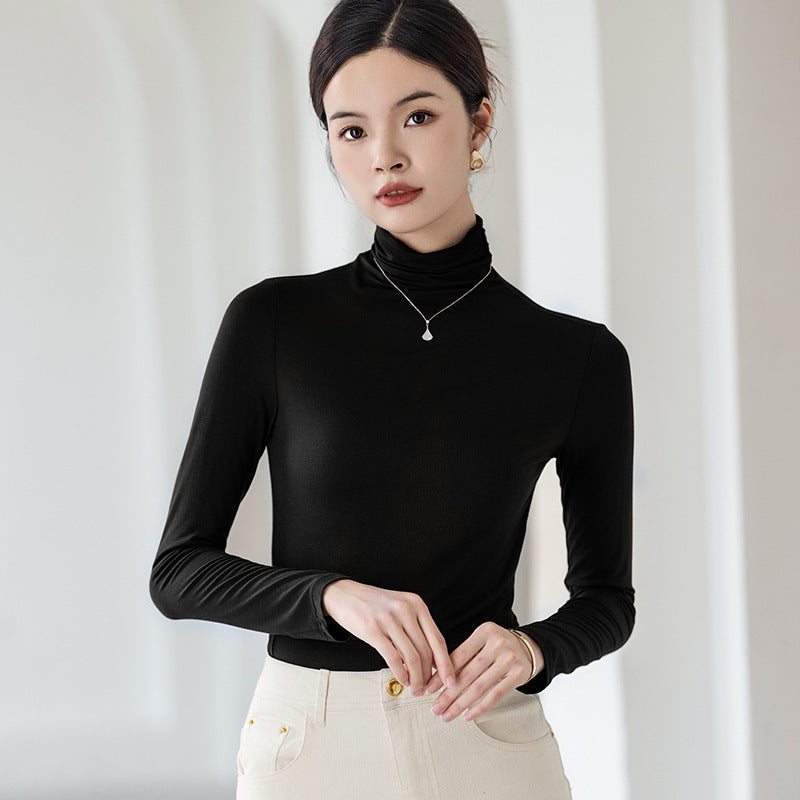 Turtleneck Bottoming Shirt Women's Top Women's Long Sleeve