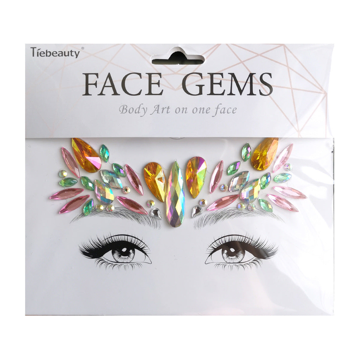 Face Rhinestone Tattoo Creative Forehead Sticker