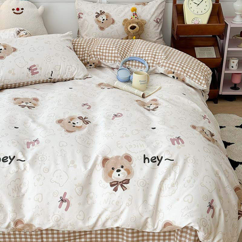 Printed Four-piece Bedding Set Pieces