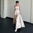 New Satin French Simplicity Fashion Trip Shoot Niche Trip Shoot Trendy Wedding Dress