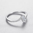 S925 Sterling Silver Special-interest Design Diamond Cube Sugar Ring For Women
