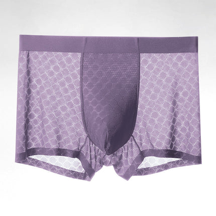 Fashion Personality Ice Silk Underwear Men's Boxers