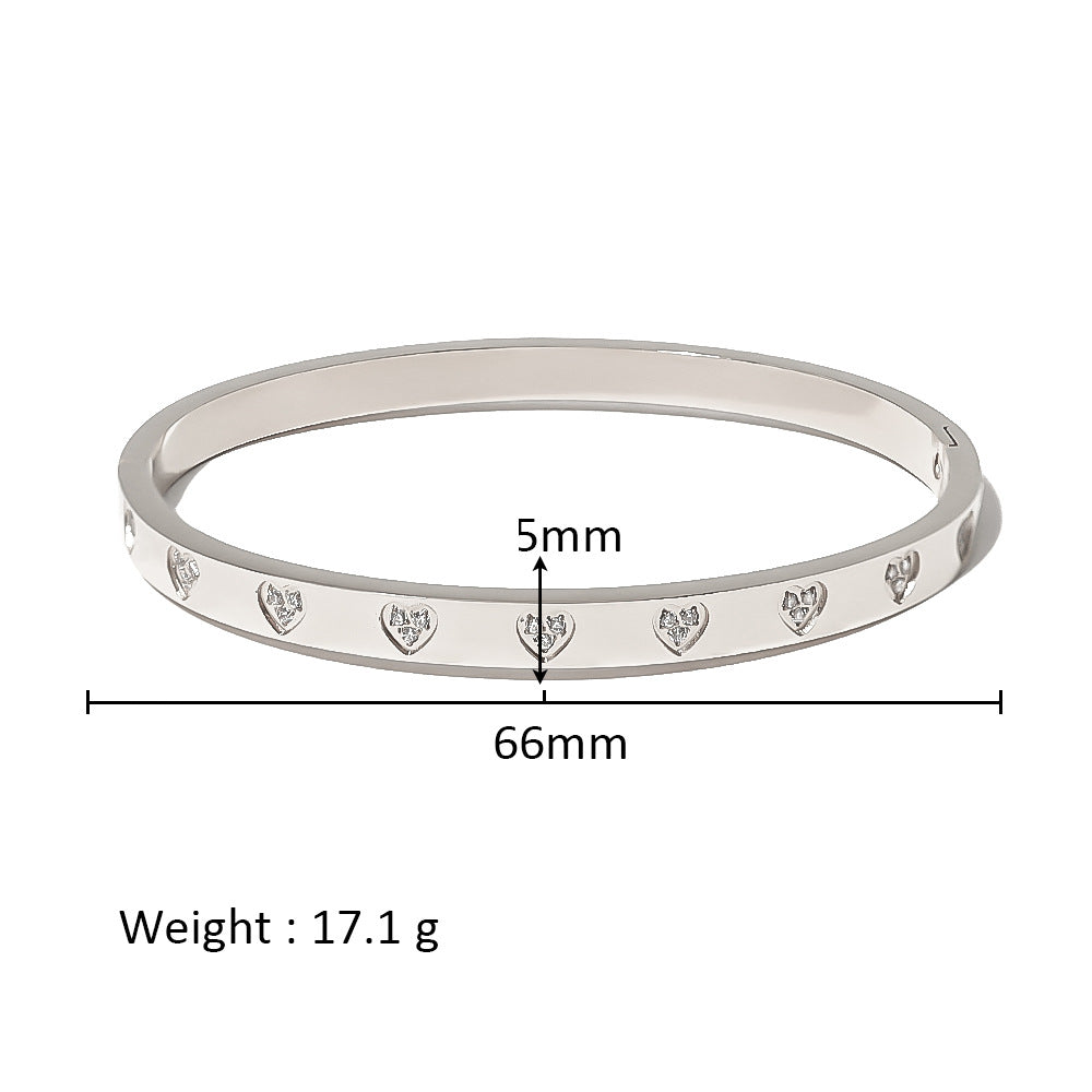 European And American Popular INS Style Heart Love Heart Bracelet