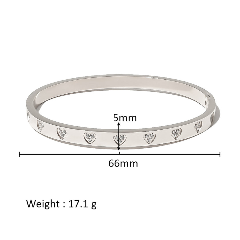 European And American Popular INS Style Heart Love Heart Bracelet