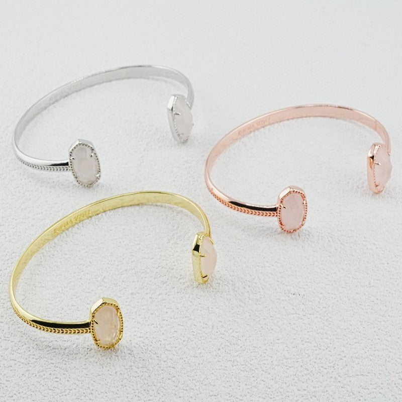 Creative Design Oval C Word Open-ended Bracelet