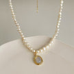 Pearl Clavicle Chain Jewelry Moonstone Pendant Necklace