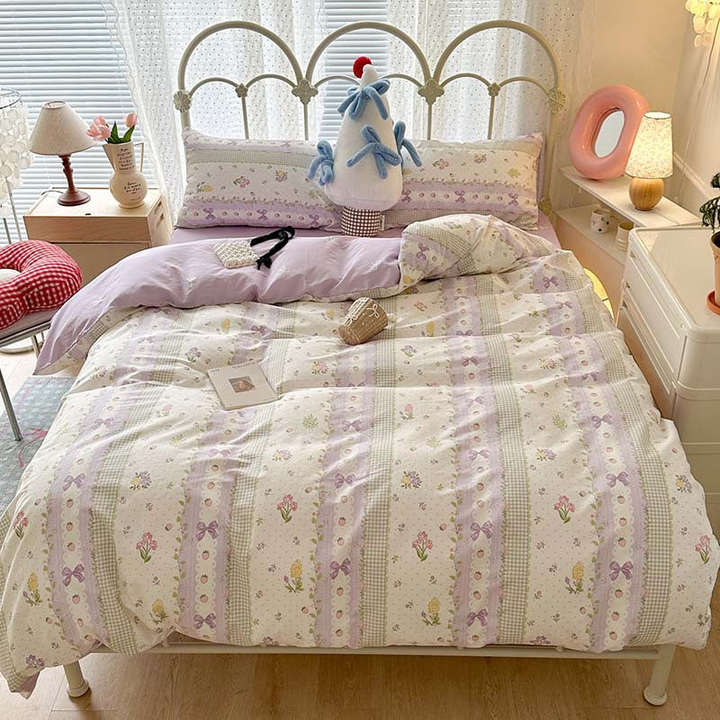 Printed Four-piece Bedding Set Pieces