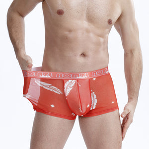 Comfortable Breathable Camouflage Mid-waist Boxer Men's Ice Silk Underwear