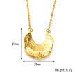 European And American Ins Personality Shaped Hammered Pattern Elegant Necklace Women