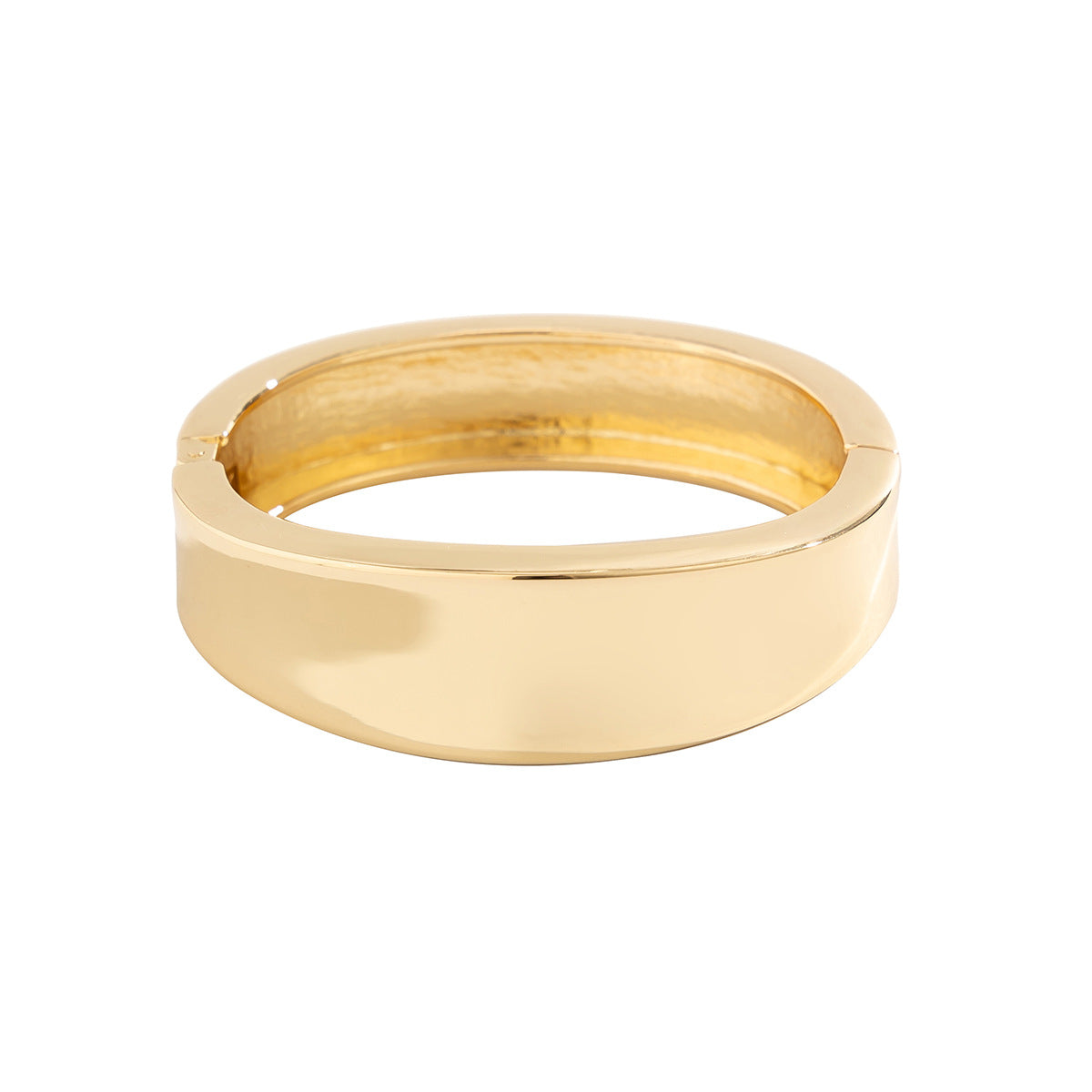 Exaggerated Glossy Square Notched Irregular Bracelet