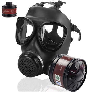 Full Face Mask Rubber Head-mounted Filter Type Fire Smoke Prevention