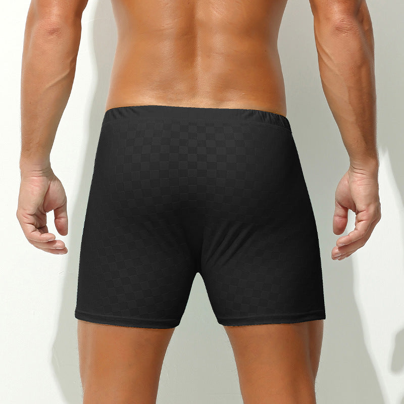 Men's Sports Ice Silk Breathable Boxer Shorts