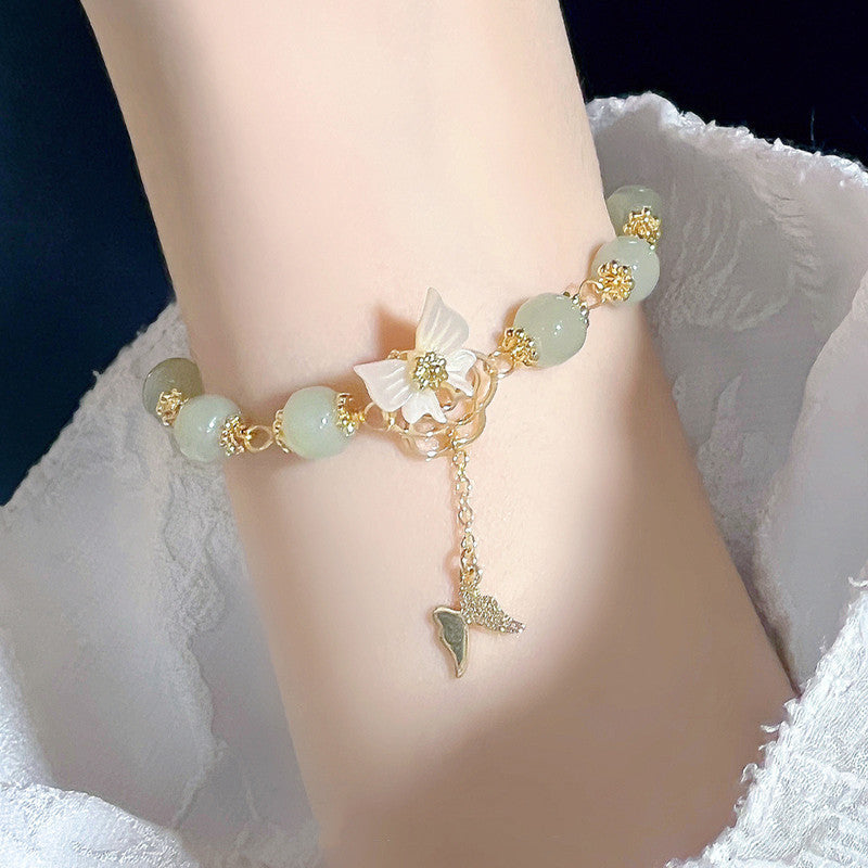Women's Personalized Hetian Yudie Bracelet