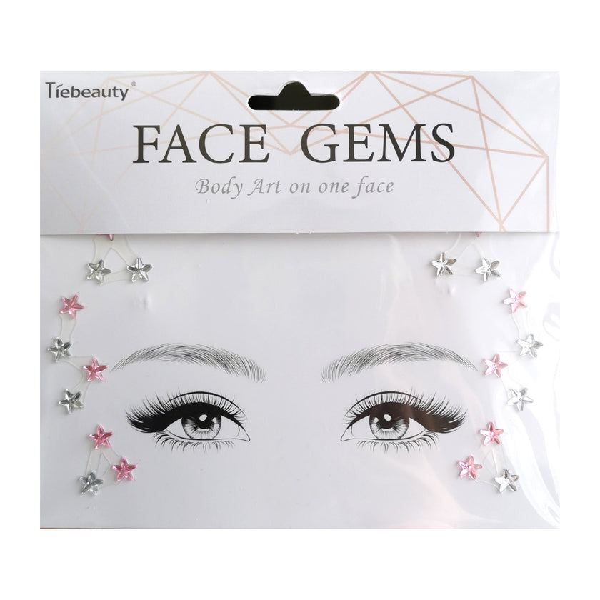 Face Rhinestone Tattoo Creative Forehead Sticker