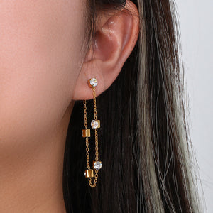 Fashion Personality Fashion Ornament Stainless Steel Earrings