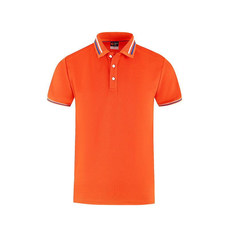 Slim Fit Flat Knit Sleeve Casual Short Sleeve Polo Shirt