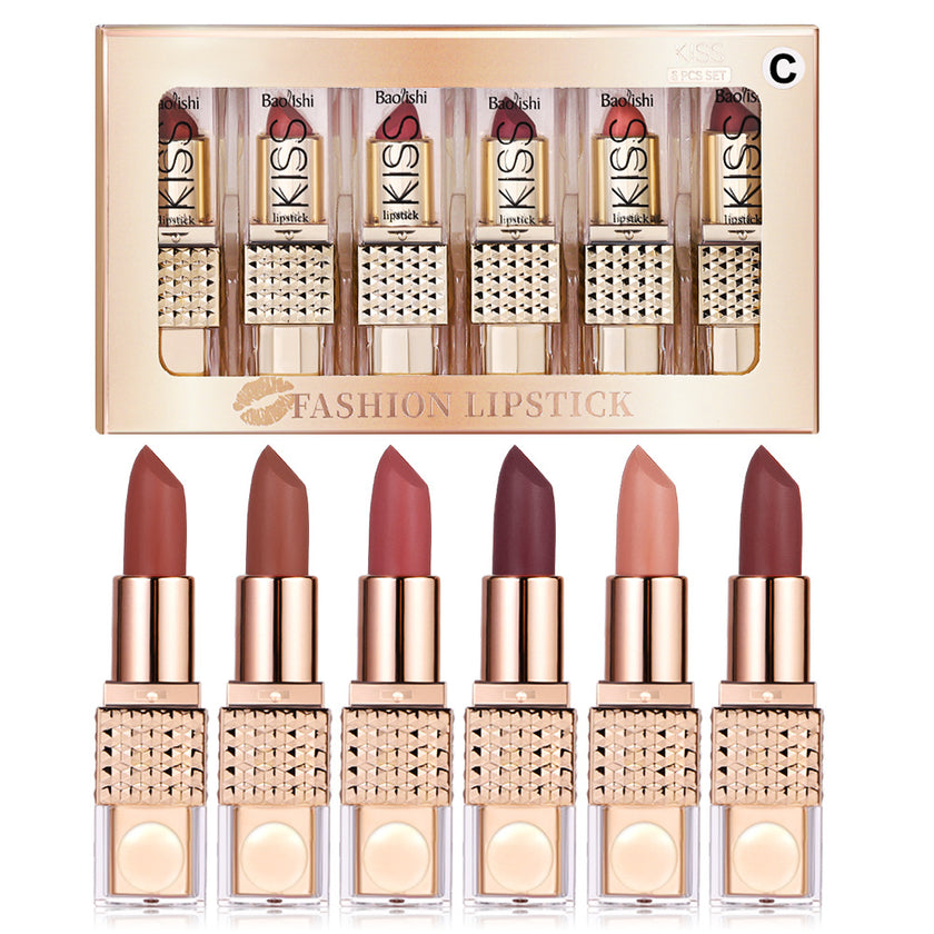 Universal Pearlescent Sequins Colorful Lipstick Kit