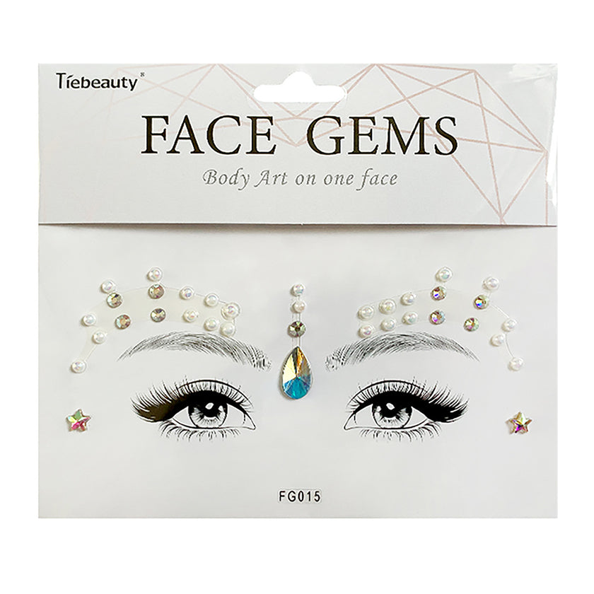 Face Rhinestone Tattoo Creative Forehead Sticker