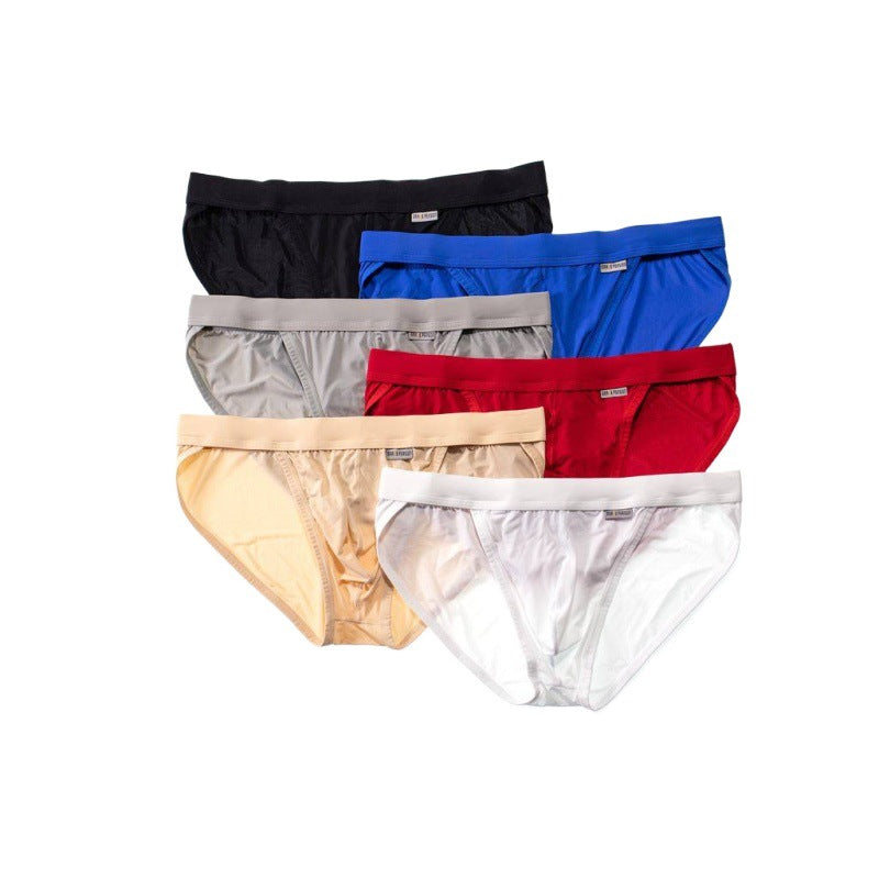 Solid Color Low Waist Men's Triangle Sexy Underwear