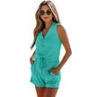 Summer New Sleeveless Top And Shorts Two-piece Set For Women
