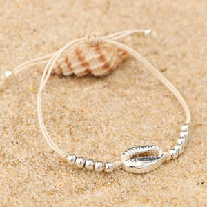 Personalized Creative Alloy Shell Hawaiian Style Casual Bracelet Shell Woven Bracelet