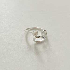 Personalized Love Pearl Line Ring Fashion